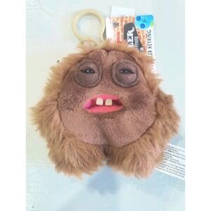 ZURU Fuggler Keyring 15706A Hedge Grog Brown Funny Ugly Monster NEW